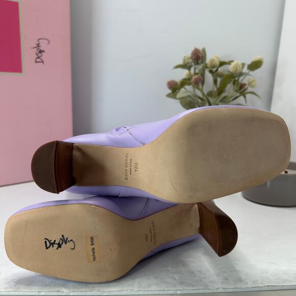 Kate Spade Rochelle Buttery Soft Leather Knee High Boot Frzen Lilac Women 7.5NWB - Picture 8 of 13